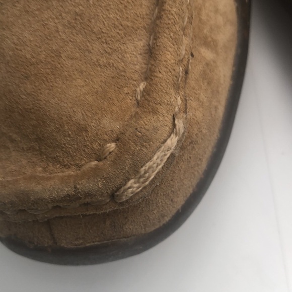 Ugg Australia ankle boots leather upper and rubber soles in khaki camel color - Picture 9 of 11